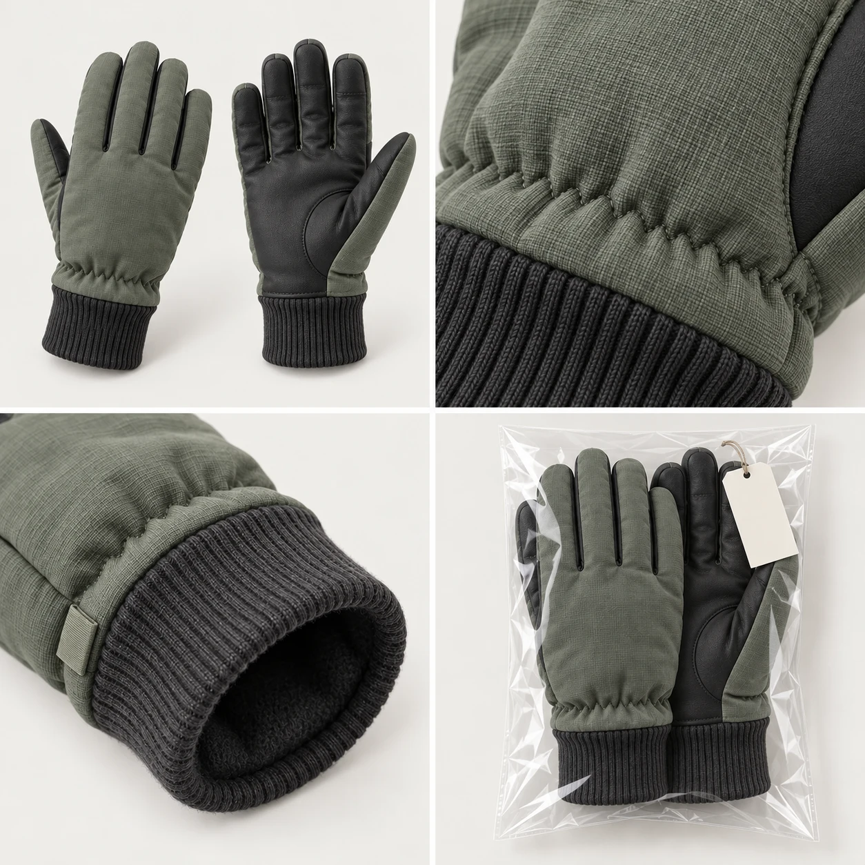 Rib Cuff Winter: Rib cuff / agree label placement and attachment